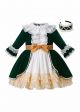 Autumn & Winter Princess Girls Layered Boutique Lace Dress + Hand Headband